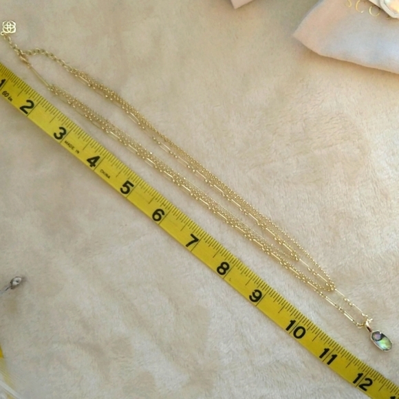Kendra Scott Elisa Gold or Silver Triple Strand Necklace Lilac or Abalone - Picture 7 of 16